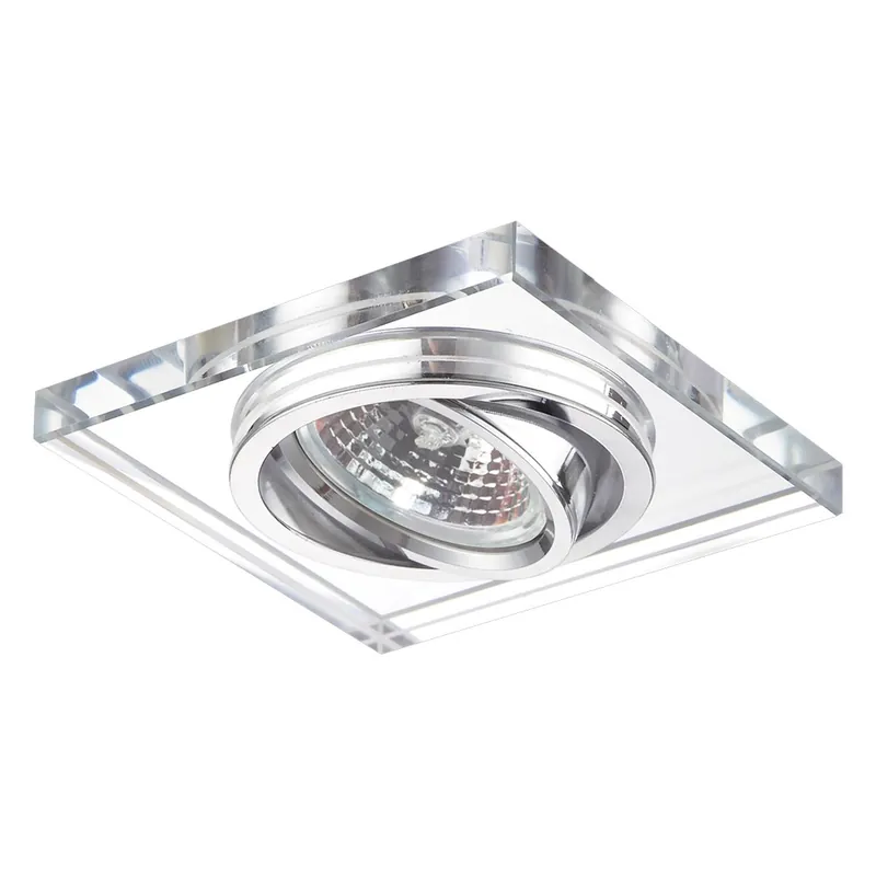 Emithor 71053 ELEGANT GLASS Einbauleuchte GU10 / 50W, Chrom / Klarglas Nur Heute