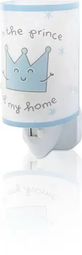Dalber 92832 LED Kinderlampe Orientierungsleuchte Princess & Prince 1x03W | E14 - blau Premium