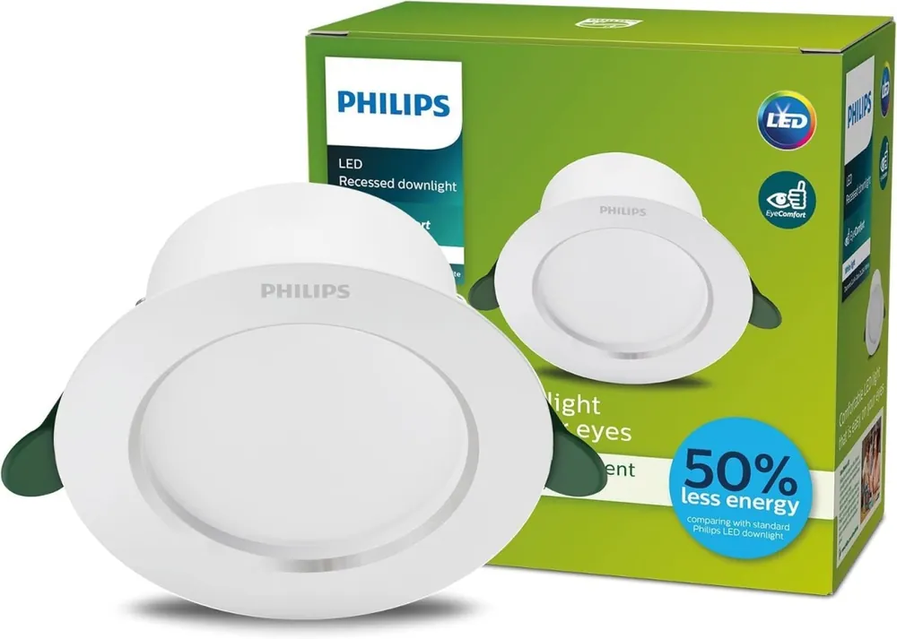 Philips 8720169308206 LED Einbauleuchte Diamond Cut | 6,5W integrierte LED-Quelle | 1050lm | 3000K Versand Am Gleichen Tag