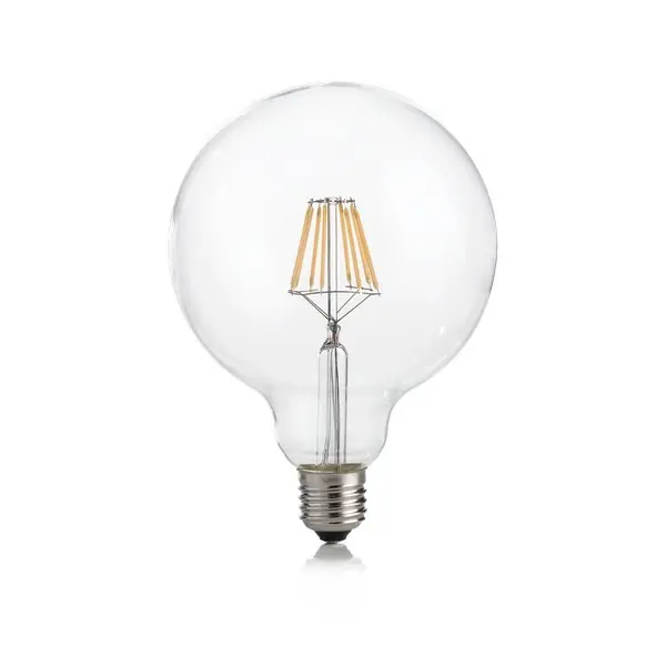Ideal Lux 188959 LED-Leuchtmittel Filament G125 1x8W | E27 | 680lm | 3000K - dimmbar, klar Nur Für Kurze Zeit