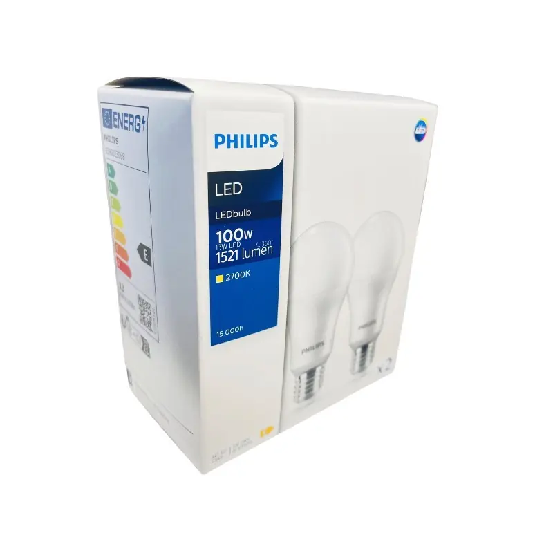 Zertifiziert Philips 8719514471054 LED Lampen-Set 2-set | 13W E27 | 1521 lm | 2700K