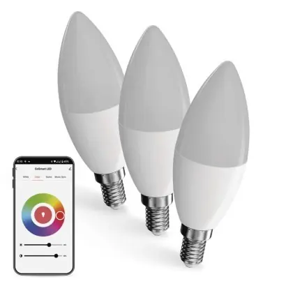 Neu EMOS ZQW322R LED Lampen-Set GoSmart| 4,8W integrierte LED-Quelle | 470lm | 2700-6500K