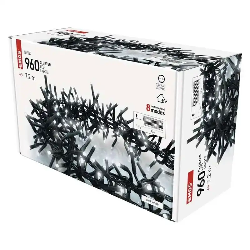 EMOS D4BC05 LED Weihnachtslichterkette integrierte LED-Quelle | 4000K Bestseller