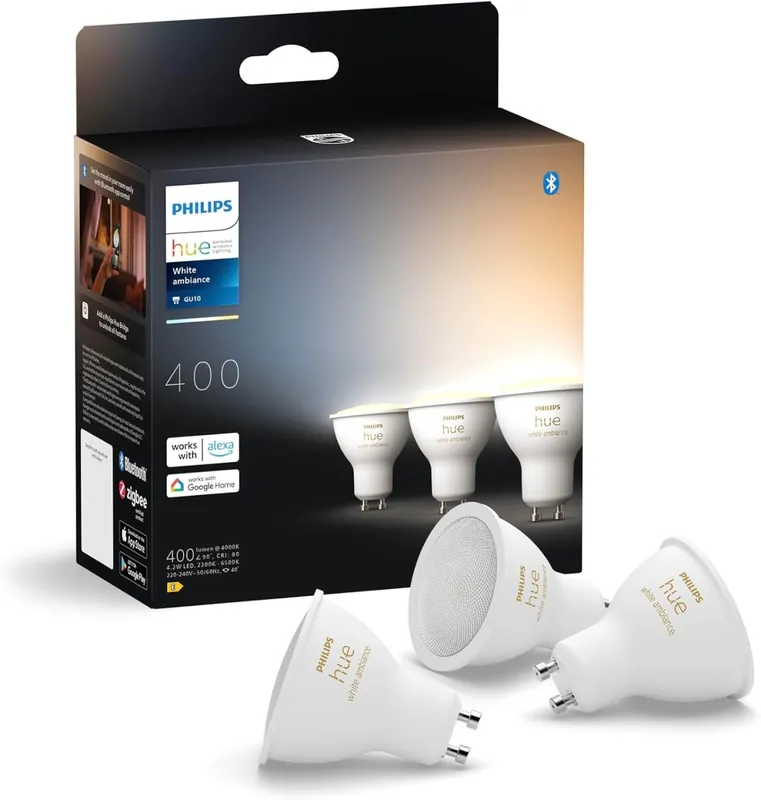 Jetzt Zugreifen Philips HUE8720169230095 LED intelligente Lampe | 4,2W GU10 | 2200-6500K