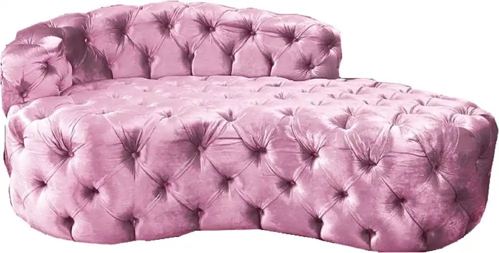Casa Padrino Luxus Chesterfield Samt Chaiselongue - Verschieden Farben - Chesterfield Wohnzimmer Möbel Kostenloser Versand