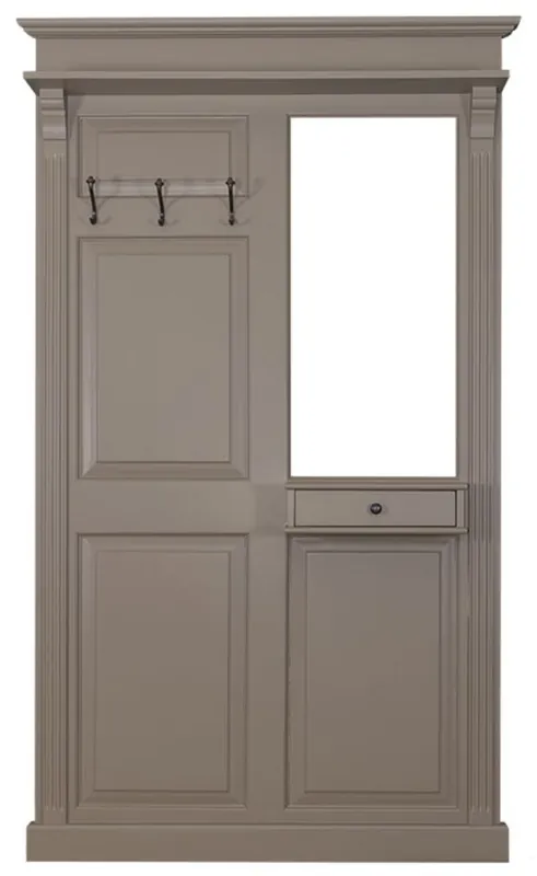Meistverkauft Casa Padrino Landhausstil Garderobe mit Schublade Dunkelgrau 131 x 19 x H. 210 cm - Landhausstil Möbel