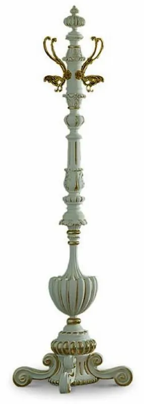 Casa Padrino Luxus Barock Garderobenständer Elfenbein / Gold H. 182 cm - Barock Möbel - Made in Italy Online Kaufen