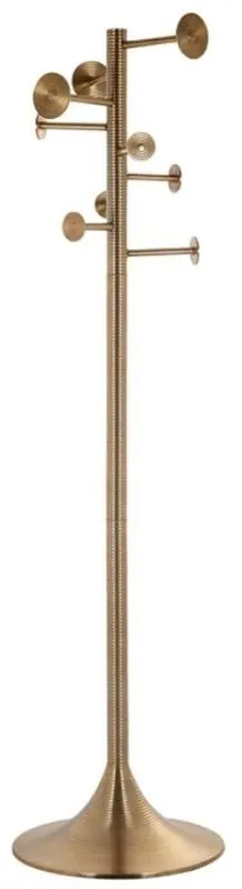 Mengenrabatt Casa Padrino Luxus Garderobenständer Gold 50 x 50 x H. 190 cm - Aluminium Kleiderständer - Garderoben Möbel - Aluminium Möbel - Luxus Möbel