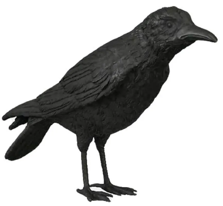 Casa Padrino Luxus Bronze Skulptur Vogel Rabe Schwarz 61 x 15 x H. 30 cm - Deko Figur - Wohnzimmer Deko - Schreibtisch Deko Jetzt Kaufen
