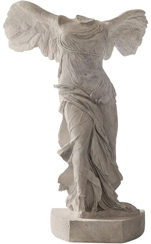 Neue Kollektion Casa Padrino Luxus Jugendstil Skulptur Grau 106 x 98 x H. 320 cm - Handgefertigte Keramik Statue - Garten Deko Figur - Hotel Deko - Barock & Jugendstil Deko Accessoires
