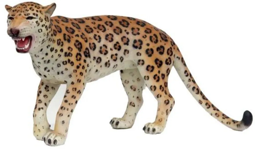 Neuheit Casa Padrino Dekofigur Leopard Orange / Creme / Schwarz 155 x H. 75 cm - Lebensgroße Wetterbeständige Deko Skulptur - Gartendeko