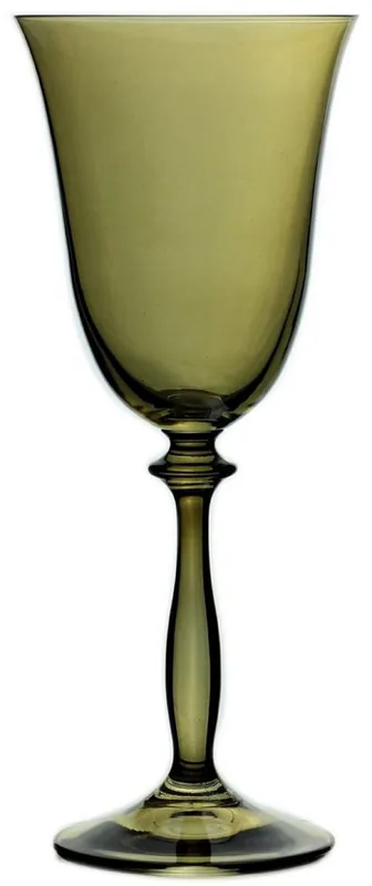 Finale Aktion Casa Padrino Luxus Barock Weißweinglas 6er Set Bernsteinfarben Ø 8,5 x H. 21 cm - Handgefertigte Weingläser - Hotel & Restaurant Accessoires - Luxus Qualität