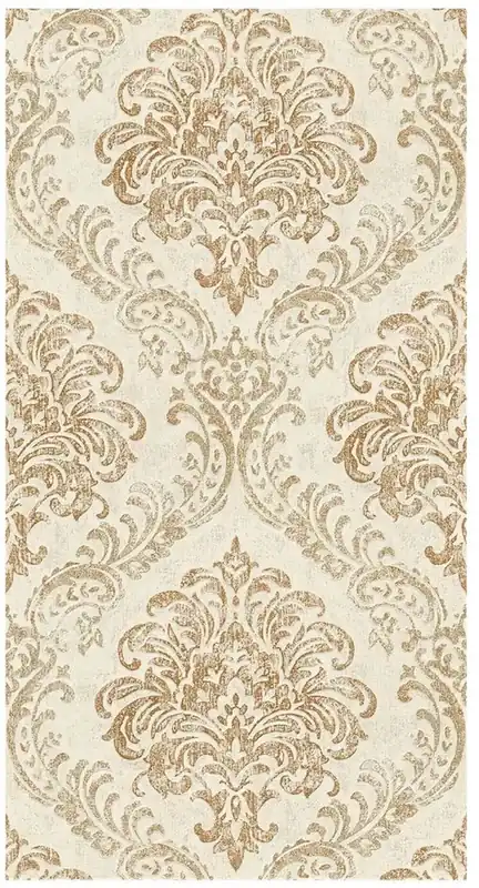 Preiswert Casa Padrino Barock Vliestapete Creme / Gold Metallic