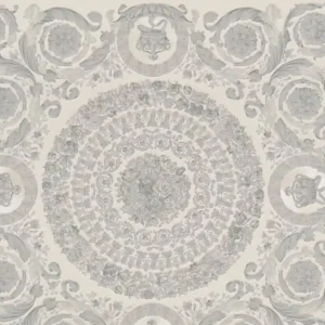 Ausverkauf Versace Designer Barock Vliestapete IV 37055-5 - Grau / Silber - Design Tapete - Hochwertige Qualität