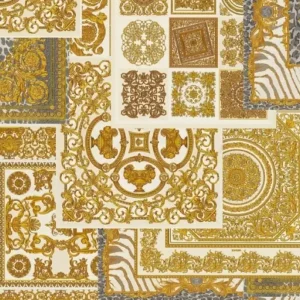 Versace Designer Barock Vliestapete IV 37048-4 - Beige / Gold / Weiß - Design Tapete - Hochwertige Qualität Weltweiter Versand