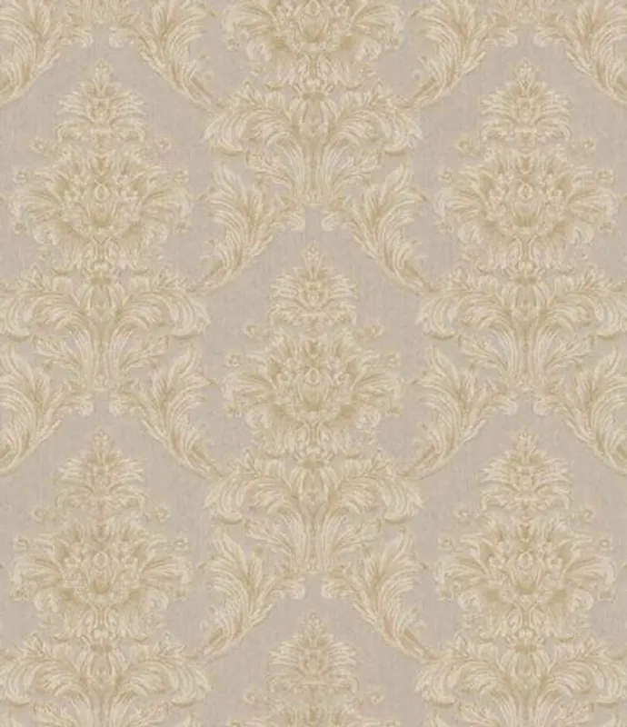 Neuheit Casa Padrino Barock Textiltapete Beige / Creme / Grau 10,05 x 0,53 m - Tapete im Barockstil
