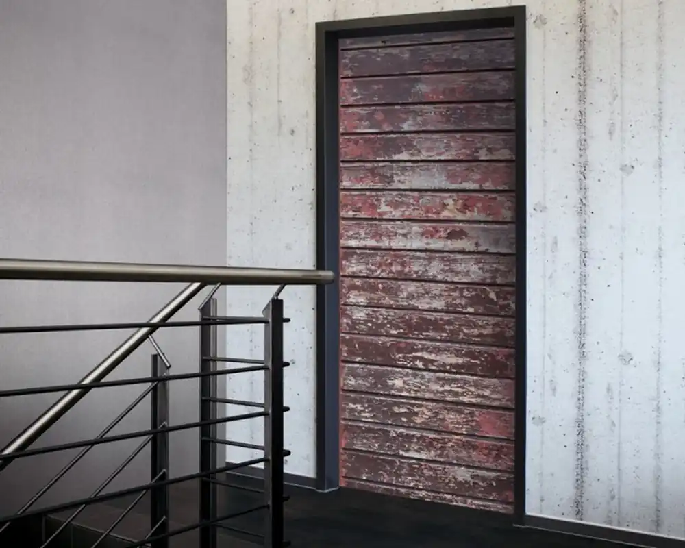Tür 2.0 XXL Wallpaper für Türen 20006 Alm - selbstklebend- Blickfang für Ihr zu Hause - Tür Aufkleber Tapete Fototapete FotoTür 2.0 XXL Vintage Antik Stil Retro Wallpaper Fototapete Rabatt