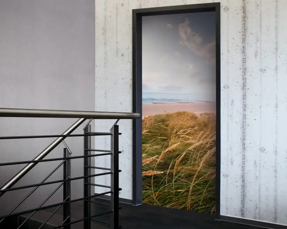 Letzte Chance Tür 2.0 XXL Wallpaper für Türen 20028 Sylt - selbstklebend- Blickfang für Ihr zu Hause - Tür Aufkleber Tapete Fototapete FotoTür 2.0 XXL Vintage Antik Stil Retro Wallpaper Fototapete