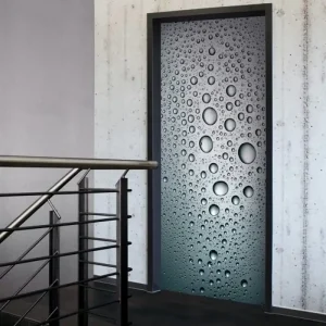 Kostenfreie Lieferung Tür 2.0 XXL Wallpaper für Türen 20030 Drops - selbstklebend- Blickfang für Ihr zu Hause - Tür Aufkleber Tapete Fototapete FotoTür 2.0 XXL Vintage Antik Stil Retro Wallpaper Fototapete