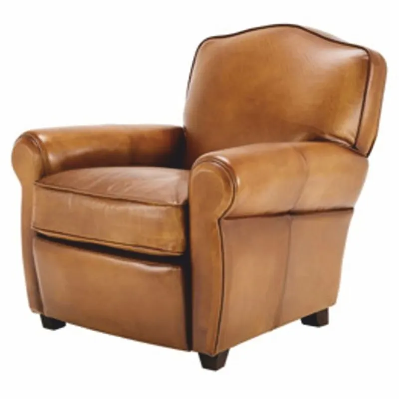 Preiswert Casa Padrino Luxus Leder Sessel Braun / Schwarz - Luxus Echtleder Möbel