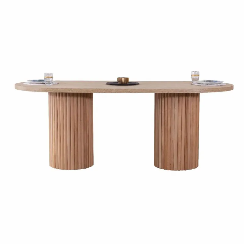 Casa Padrino Luxus Esstisch Naturfarben 180 cm - Esszimmer Möbel Neue Ware