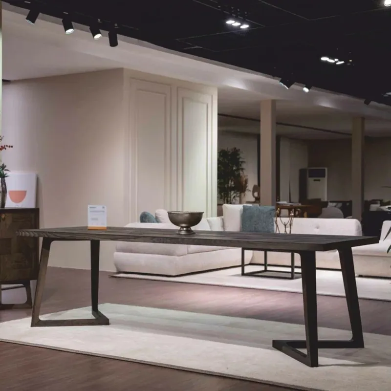 Casa Padrino Luxus Massivholz Esstisch Braun 198 cm - Esszimmer Möbel Angebot
