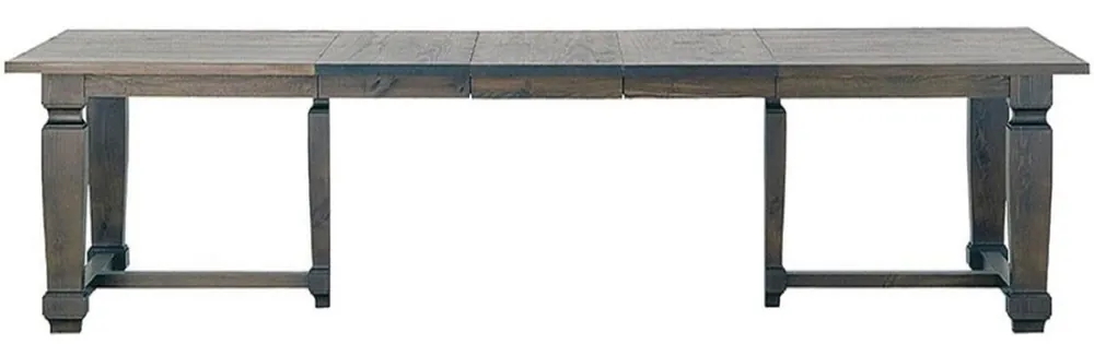 Knallerangebot Casa Padrino Luxus Landhausstil Esstisch Naturfarben / Grau 200-350 x 120 x H. 77 cm - Handgefertigter ausziehbarer Massivholz Küchentisch - Edle Landhausstil Massivholz Esszimmer Möbel