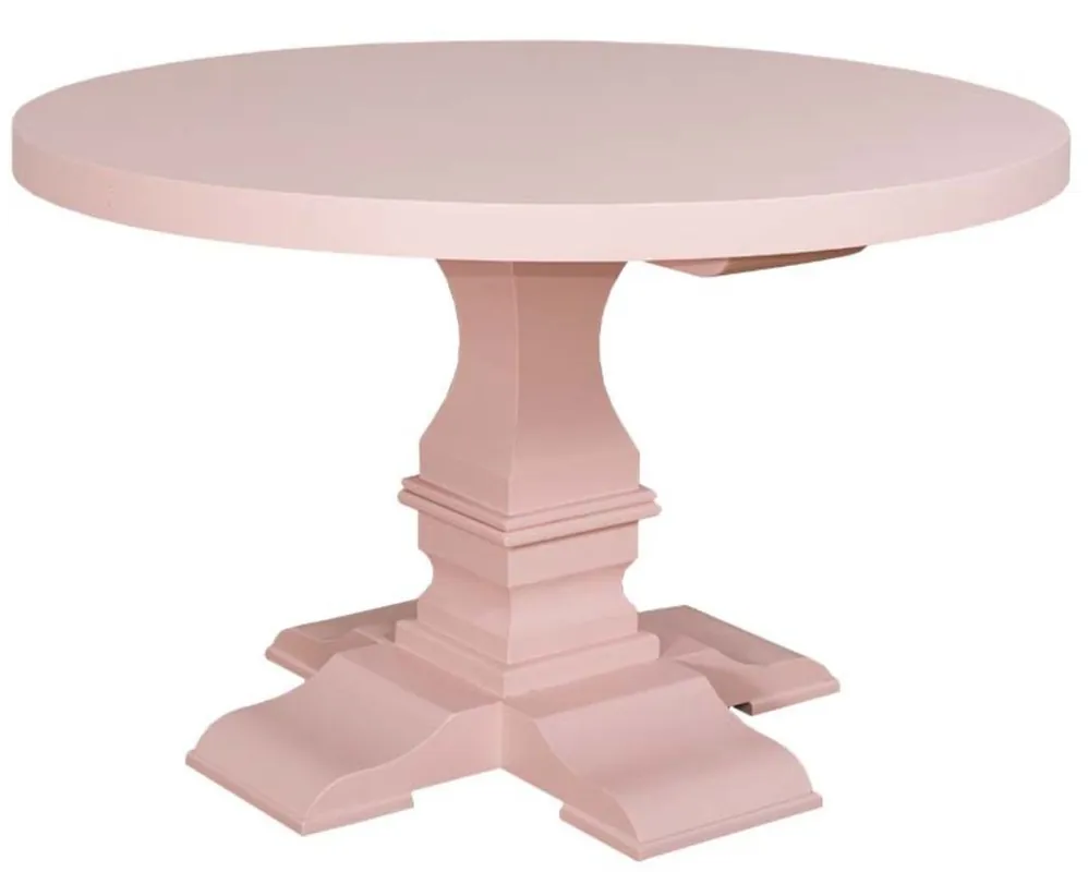 Heißes Angebot Casa Padrino Landhausstil Esstisch Rund Hellrosa / Rosa Ø 130 x H. 78 cm - Esszimmertisch im Landhausstil