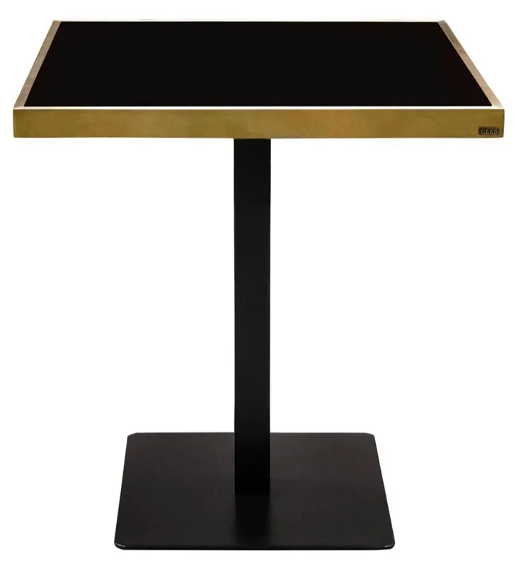 Casa Padrino Luxus Esstisch Schwarz / Gold 70 x 70 x H. 76 cm - Esszimmermöbel Jetzt Kaufen