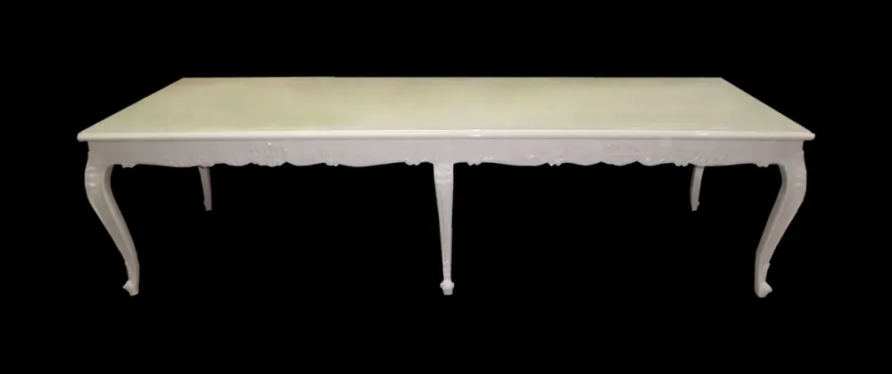 Meistverkauft Casa Padrino Barock Esstisch mit Glasplatte 300 x 88 x H. 83 cm - Luxus Esstisch
