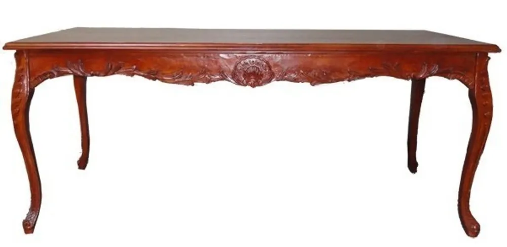 Casa Padrino Barock Esstisch Braun (Mahagonifarben) 240 cm - Barock Tisch Antik Stil Möbel Mengenrabatt