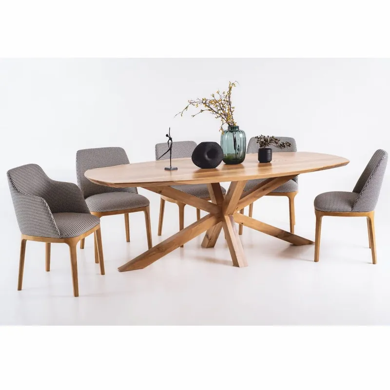 Casa Padrino Luxus Esszimmer Set - 1 ausziehbarer Esstisch und 8 Stühle - Esszimmer Möbel Kostenloser Versand