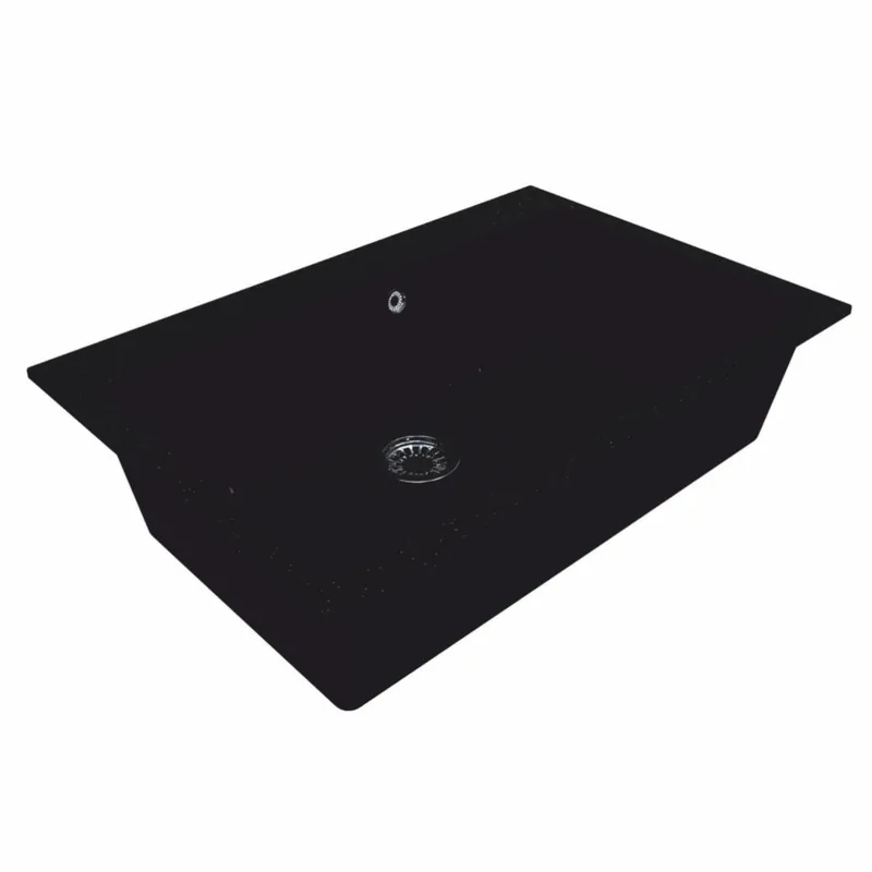 Casa Padrino Luxus Naturstein Spülbecken Schwarz 76 cm - Küchen Zubehör Jetzt Kaufen