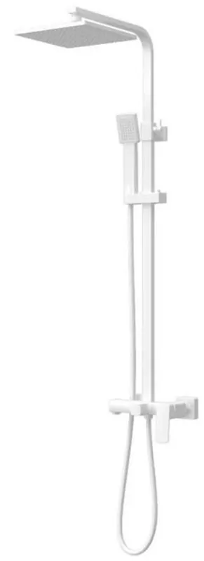 Markenware Casa Padrino Luxus Duschgarnitur Weiß H. 110 cm - Badezimmer Accessoires
