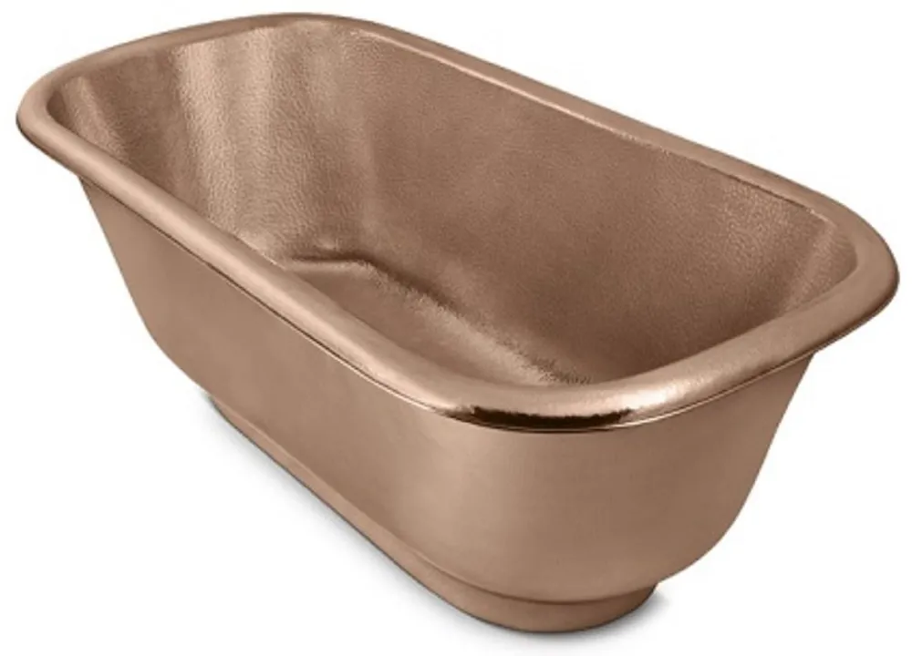 Casa Padrino Luxus Jugendstil Kupfer Badewanne 167,6 x 83,8 x H. 61 cm - Freistehende Retro Badewanne - Rustikale Kupfer Badezimmer Möbel Sonderangebot