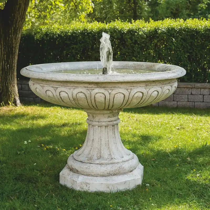 Casa Padrino Barock Springbrunnen Weiß Ø 150 x H. 115 cm - Made in Italy Bestpreis