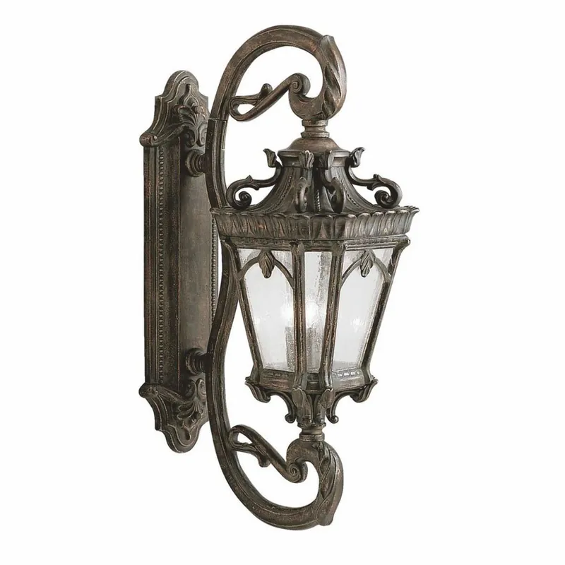Casa Padrino Barock Außenwandleuchte Antik Bronze H. 95,9 cm - Außenbeleuchtung Kostenfreie Lieferung