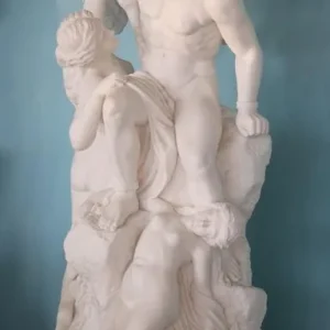 Ab Werk Casa Padrino Luxus Jugendstil Marmor Deko Skulptur Weiß H. 120 cm