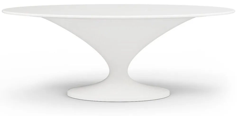 Must-Have Casa Padrino Luxus Garten Esstisch Matt Weiß 200 x 120 x H. 75 cm