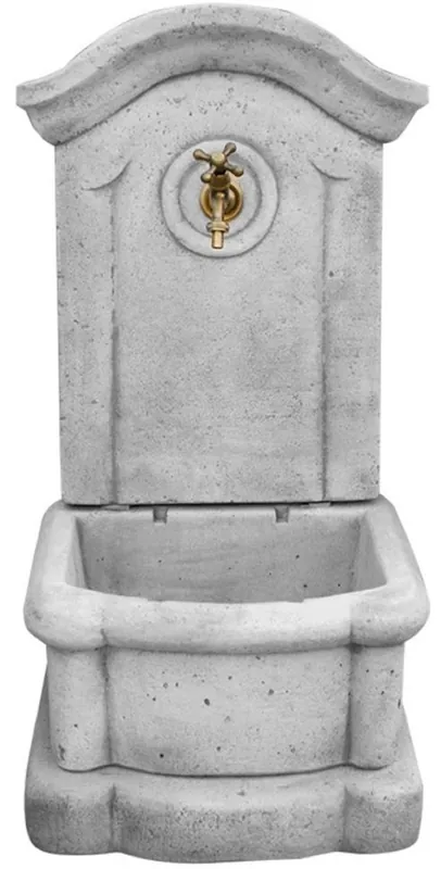 Casa Padrino Jugendstil Wandbrunnen Grau / Antik Messing H. 100 cm Online Kaufen