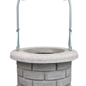 Ab Werk Casa Padrino Jugendstil Gartenbrunnen Grau / Silber Ø 130 x H. 220 cm