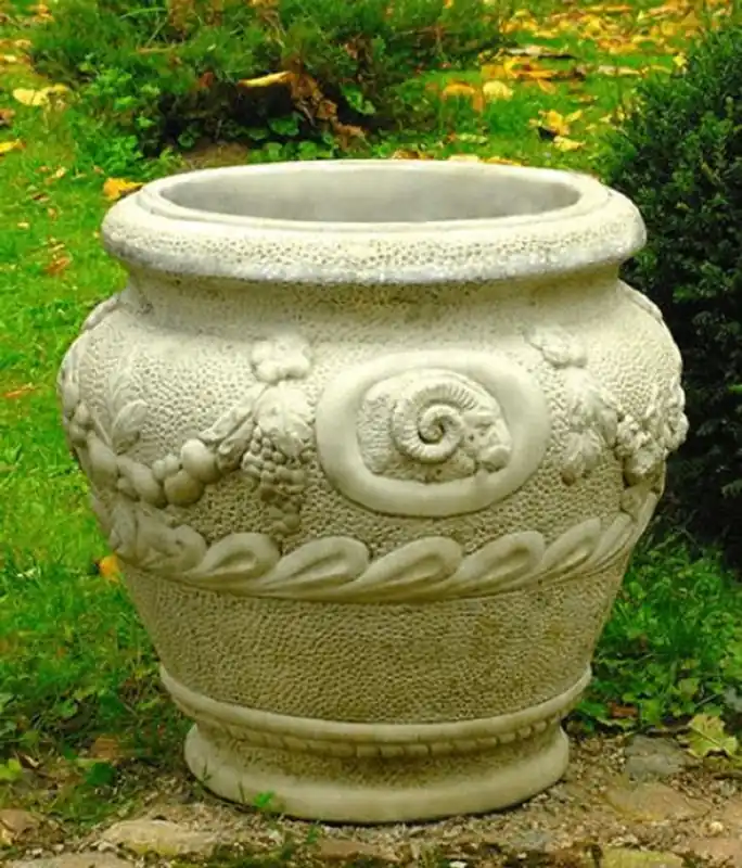 Nur Für Kurze Zeit Casa Padrino Barock Garten Deko Blumentopf Grau Ø 59 x H. 66 cm - Prunkvoller Pflanzentopf im Barockstil - Barock Garten & Terrassen Deko Accessoires