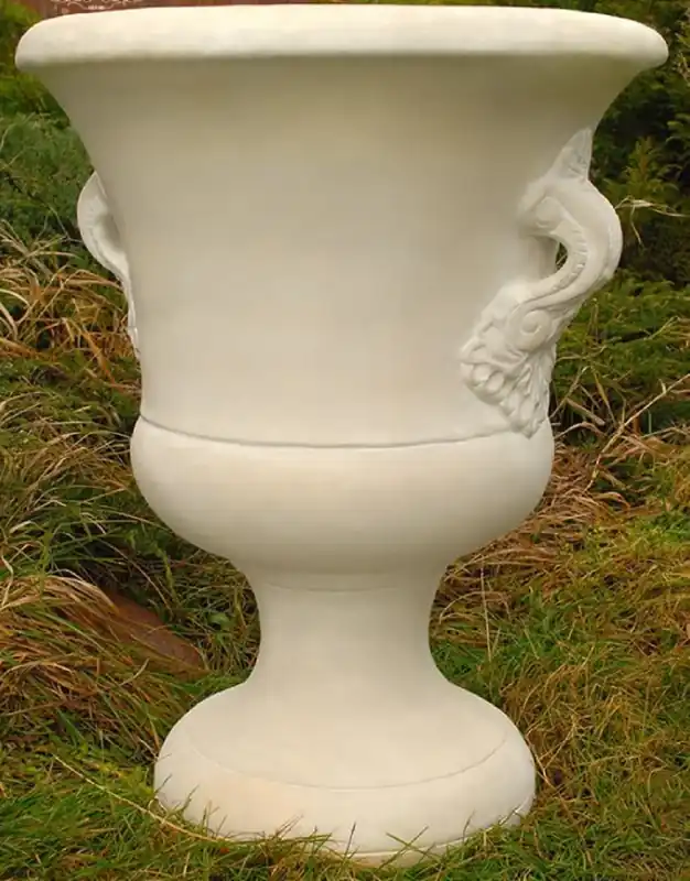 Casa Padrino Barock Garten Deko Blumentopf Sandfarben Ø 54 x H. 77 cm - Prunkvoller Pflanzentopf im Barockstil - Barock Garten & Terrassen Deko Accessoires Gleich Bestellen
