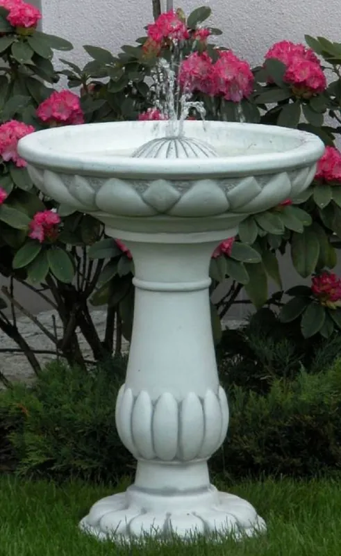 Online Kaufen Casa Padrino Jugendstil Springbrunnen Grau Ø 54 x H. 74 cm - Prunkvoller Gartenbrunnen - Runder Gartendeko Brunnen - Barock & Jugendstil Garten Deko Accessoires