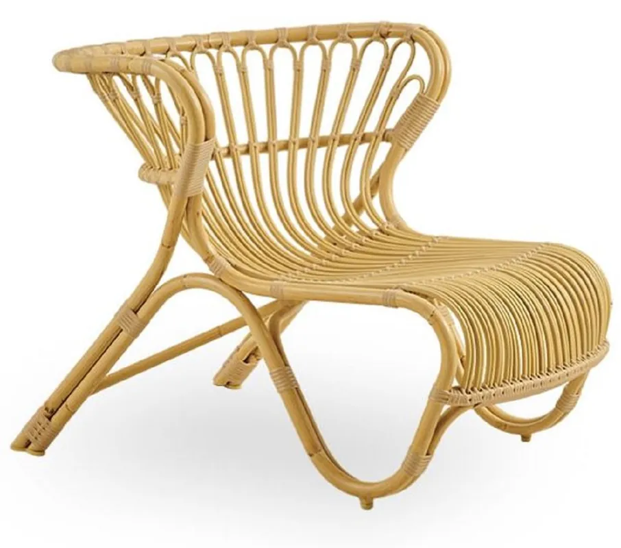 Neue Ware Casa Padrino Luxus Garten Lounge Sessel Naturfarben 79 x 92 x H. 68 cm - Wetterbeständiger Garten & Terrassen Sessel - Garten & Terrassen Möbel - Luxus Qualität