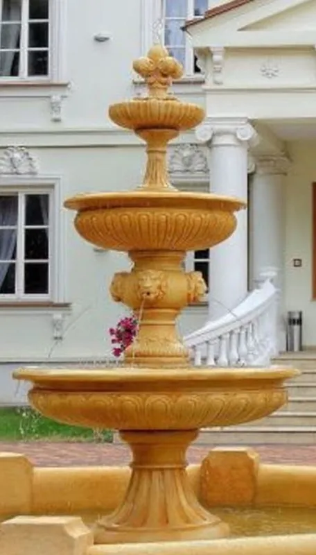 Gleich Bestellen Casa Padrino Barock Springbrunnen Beige Ø 150 x H. 280 cm - Prunkvoller Gartenbrunnen - Gartendeko Brunnen - Barock Garten Deko Accessoires