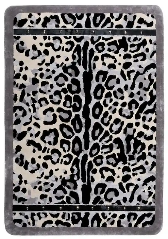Casa Padrino Luxus Wohnzimmer Teppich mit Leoparden Design - Verschiedene Größen Versand Am Gleichen Tag