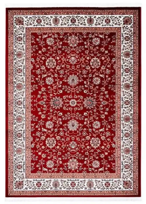 Kostenfreie Lieferung Casa Padrino Wohnzimmer Teppich mit orientalischen Ornamenten Rot / Mehrfarbig - Verschiedene Größen