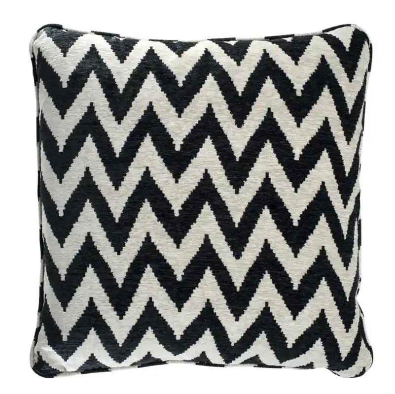 Casa Padrino Luxus Zierkissen Schwarz / Beige 60 x H. 60 cm - Designer Kollektion Abverkauf
