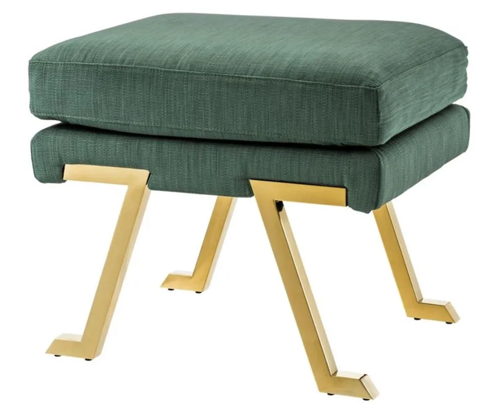 Casa Padrino Luxus Hotel Hocker 60 x 46 x H. 50 cm - Designer Sitzhocker Exklusiv